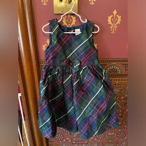 EUC Gymboree Christmas plaid dress, size 5T